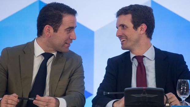 Teodoro García Egea y Pablo Casado