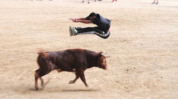 Un joven recortador en La Cubierta de Leganés