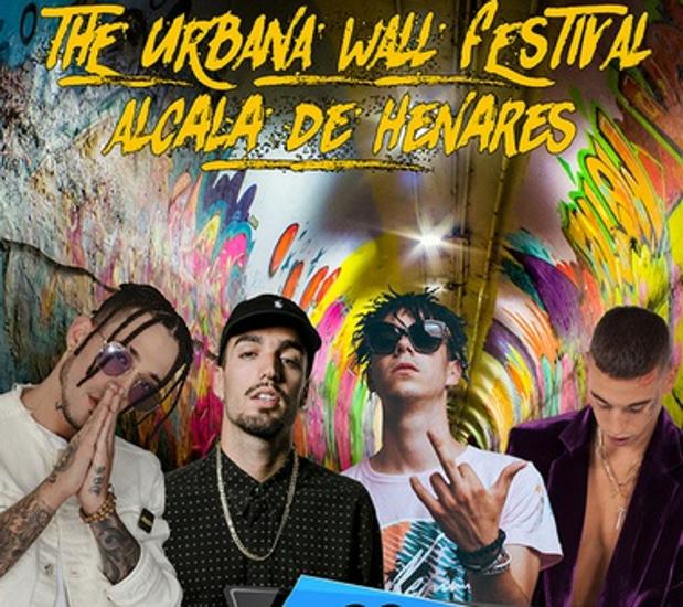Cartel del festival The Urbana Wall de Alcalá de Henares