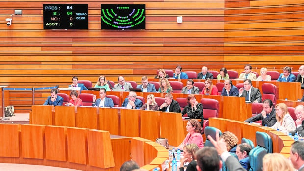 Momento de la votación en las Cortes para reducir las tasas universitarias