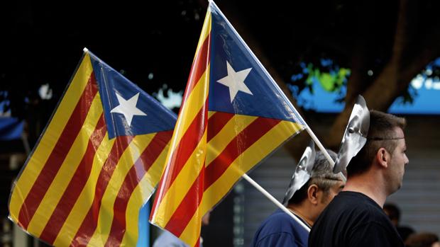 Imagen de archivo de la manifestación convocada en Valencia por la Comissió 9 d'Octubre