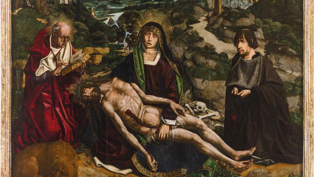«Piedat Desplà», de Bartolomé Bermejo, en la Catedral de Barceloan