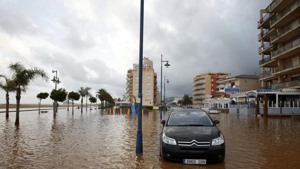 Imagen de los efectos de la «gota fría» de 2008 en la provincia de Castellón