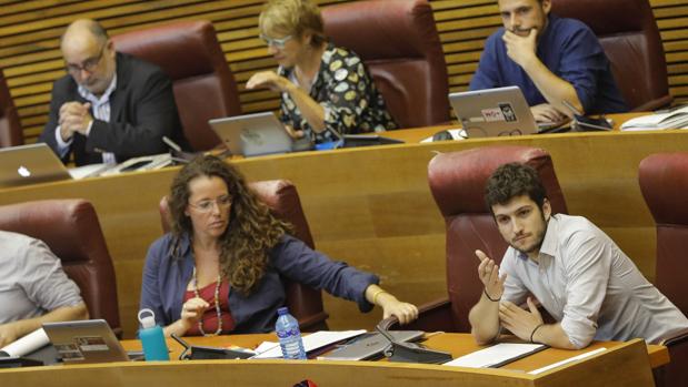 Antonio Estañ, durante un pleno de las Cortes Valencianas