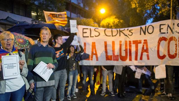 Manifestación de los CDR en Barcelona