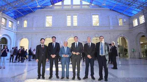 El presidente de la Diputación, el alcalde de Alicante y los representantes de la RAG, en Casa Mediterráneo