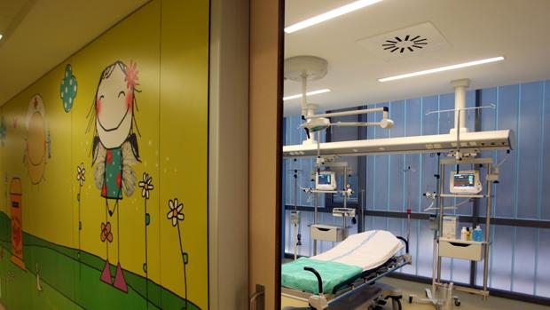 Sala de espera para urgencias pediátricas del Hospital Universitario Río Hortega de Valladolid