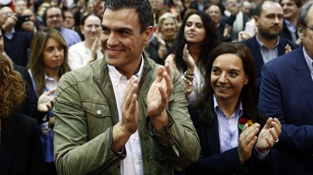 Pedro Sánchez y Sara Hernández, en una imagen de archivo