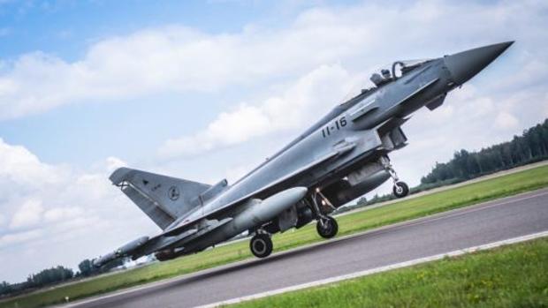 Caza Eurofighter del Ejército del Aire