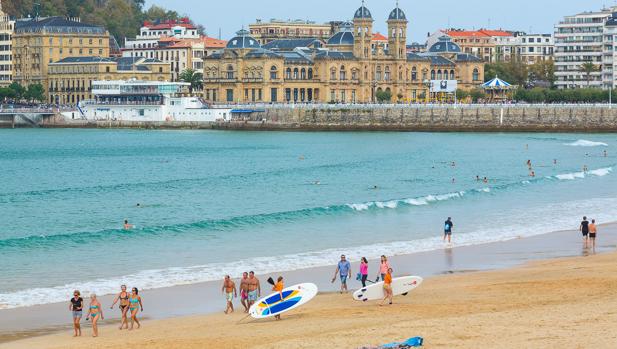 Playa de La Concha en San Sebastián
