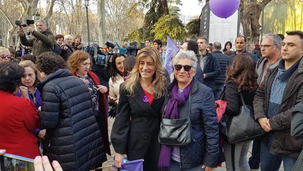 Begoña Gómez en la manifestación de Madrid