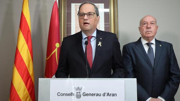 Quim Torra, en la Valle de Arán