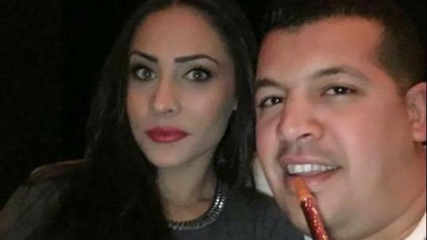 Abdellah El Haj, alias «Messi», con su mujer