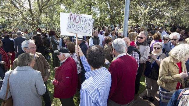 Protesta en la Alameda de Osuna