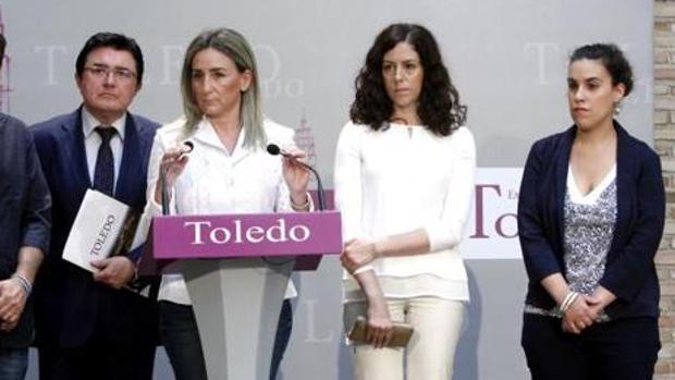 Teo García, Milagros Tolón, Noelia de la Cruz e Inés Sandoval
