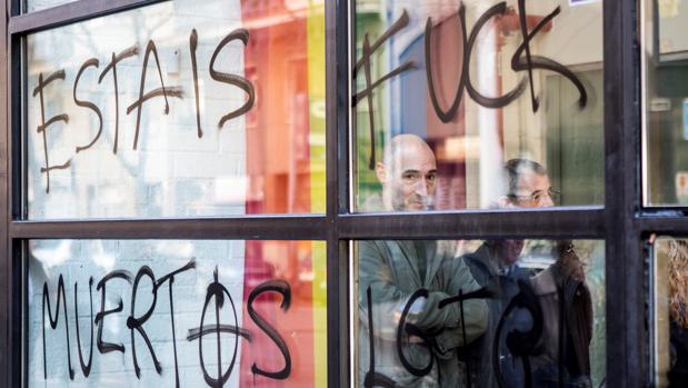 Pintada amenazante contra la comunidad LGTB