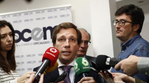 José Luis Martínez-Almeida, en declaraciones a los medios el pasado 25 de abril