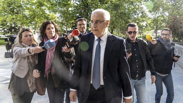 Rafael Blasco, a su llegada a la Ciudad de la Justicia el pasado lunes
