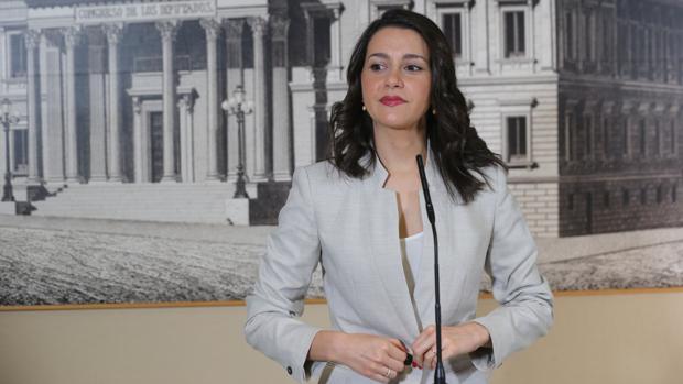 La dirigente de Ciudadanos, Inés Arrimadas, en el Congreso
