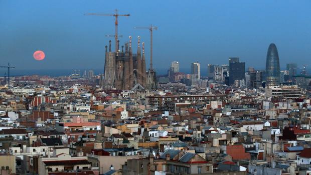 Vista panorámica de la Sagrada Familia