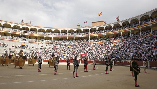 Espectáculo taurino en la Plaza de Las Ventas
