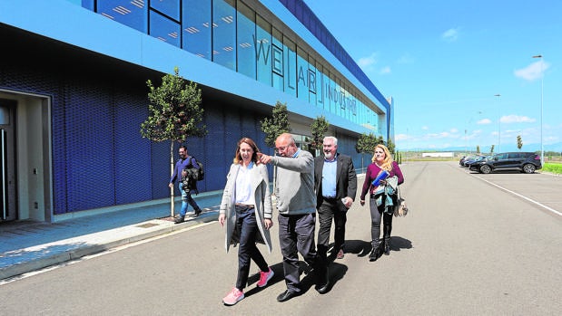 Francisco Igea visitó ayer las instalaciones de Aciturri Aeroengines en Miranda de Ebro (Burgos)