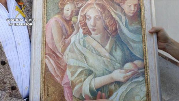 «Las Tres Damas», de Miguel Vicens, recuperado por la Guardia Civil
