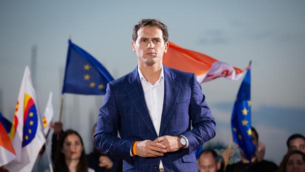 Albert Rivera, en un mitin de Ciudadanos en Barcelona