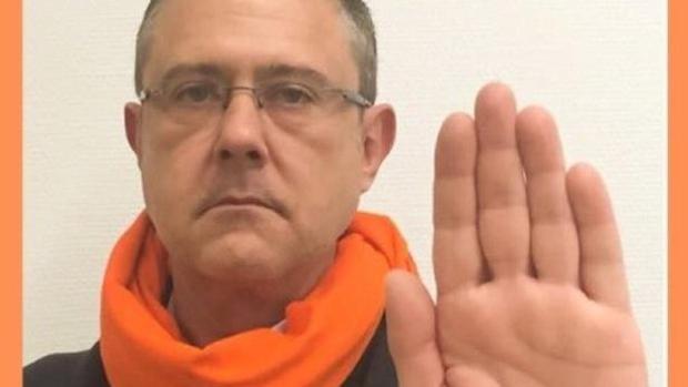 José Manuel Yáñez en una campaña contra el maltrato en 2015