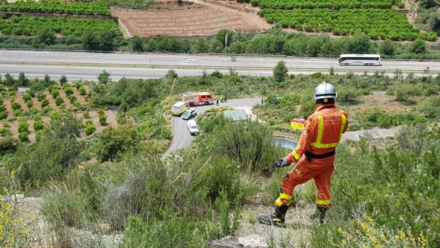 Imagen del rescate en Algimia