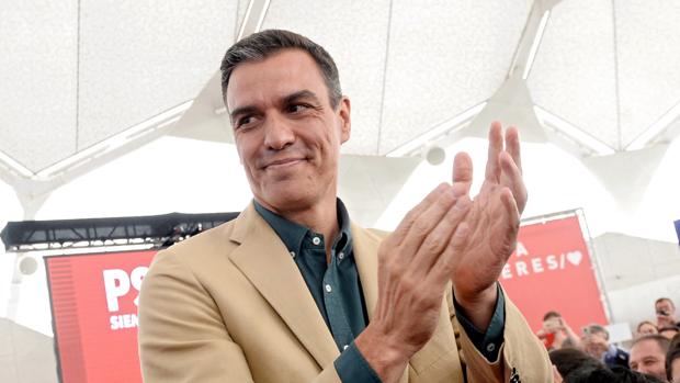 Pedro Sánchez, durante un acto con militantes y simpatizantes del partido ayer en Valladolid