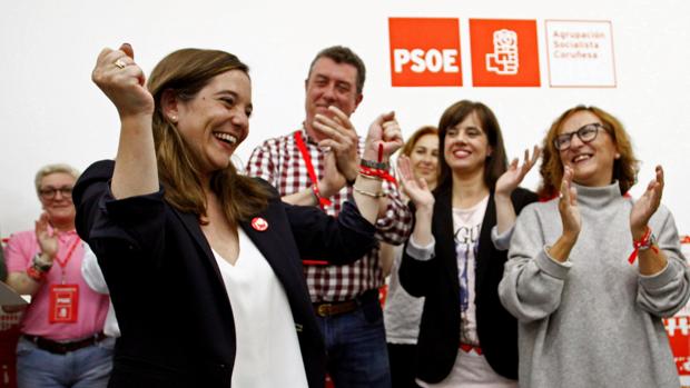 Inés Rey, tras conocer los resultados del 26-M en La Coruña,