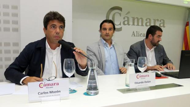 Carlos Mazón y Eduardo Dolón en una rueda de prensa reciente
