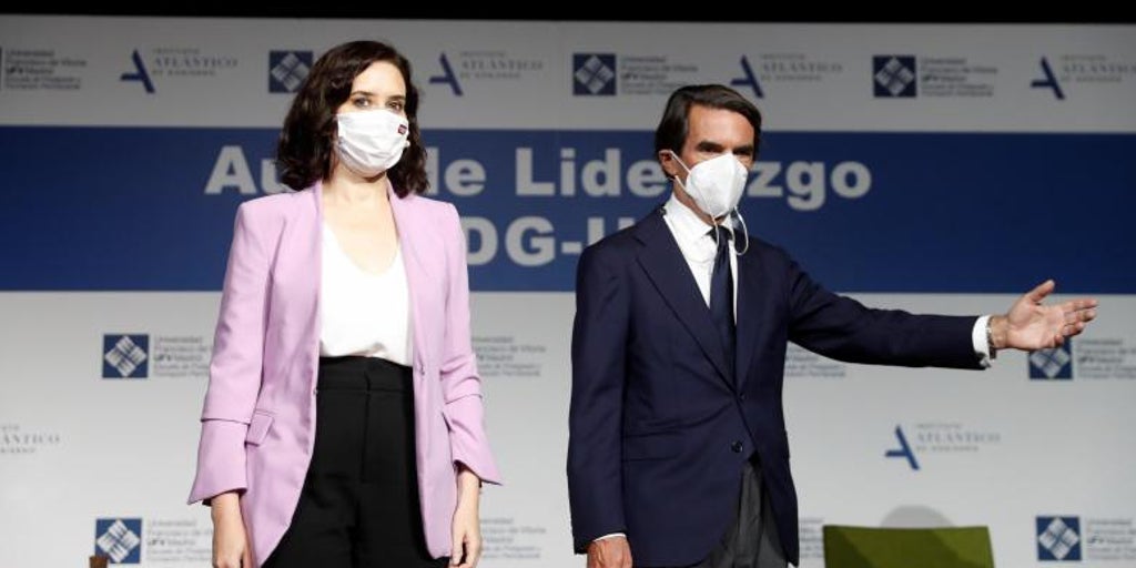 Aznar pone a Ayuso como ejemplo de liderazgo y cree que Madrid marca el ...