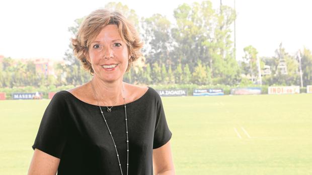 Simoneta Gómez-Acebo en la entrega de la Copa de Oro de polo en Sotogrande, el pasado domingo