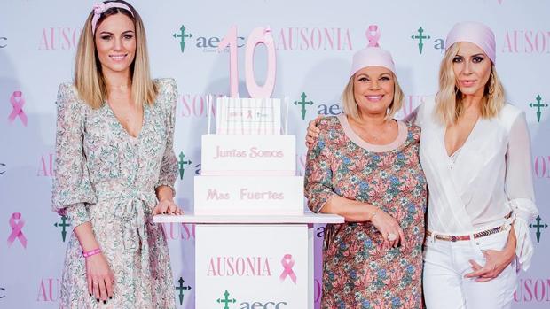 Edurne, Terelu y Marta Sánchez ayer en Madrid