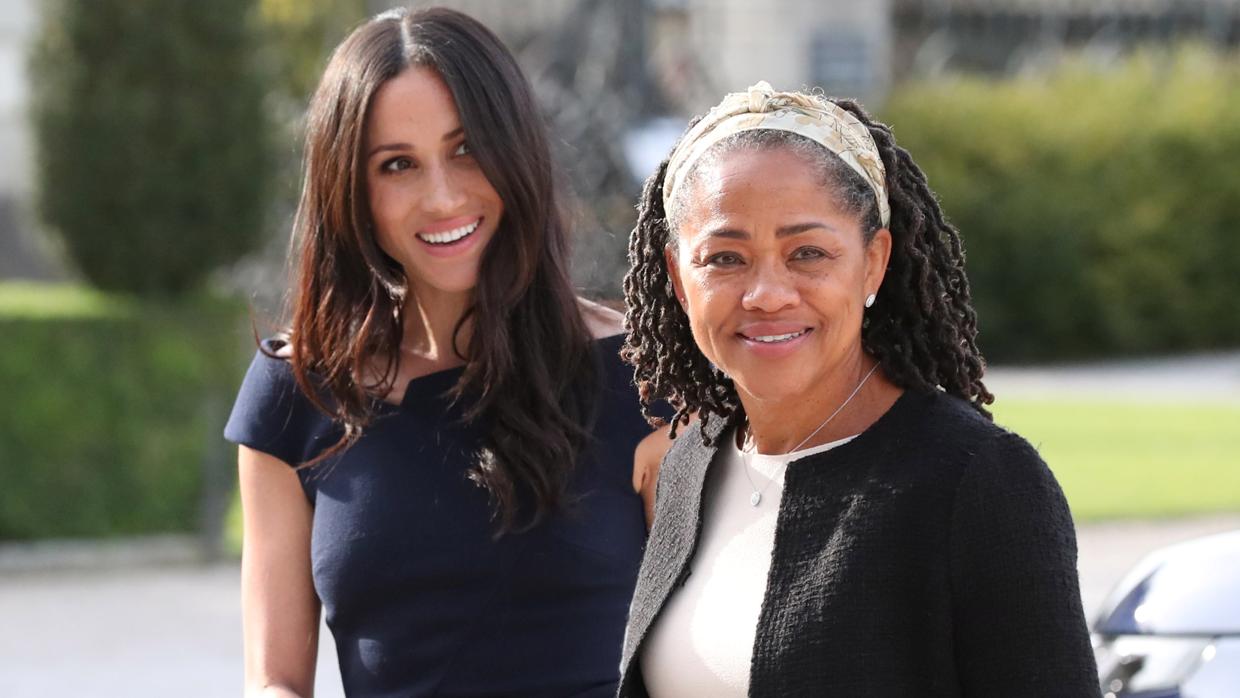 Primeras imágenes de Meghan Markle junto a su madre el día antes de su boda  con el Príncipe Harry