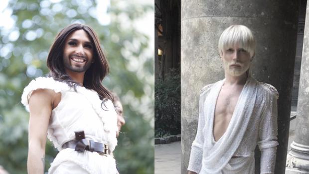 Conchita Wurst, antes y después de su cambio estilístico