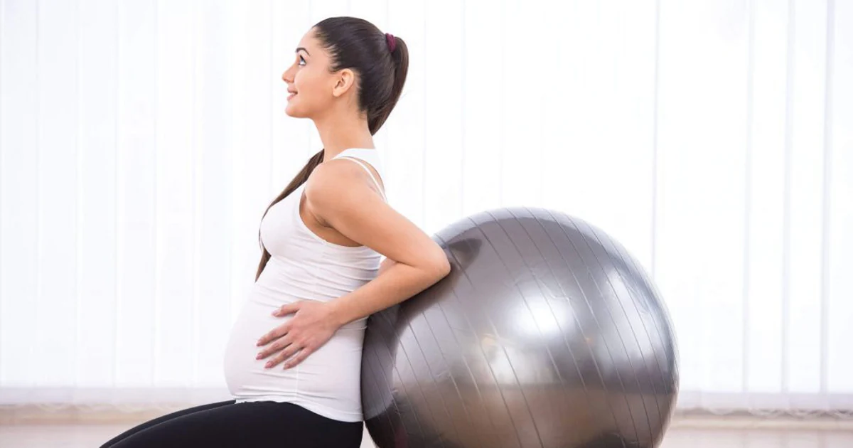Pelota de Pilates y Fitness (Balón especial embarazadas) 