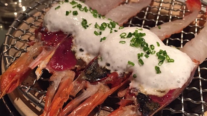 Gamba-roja-espuma-yuzu