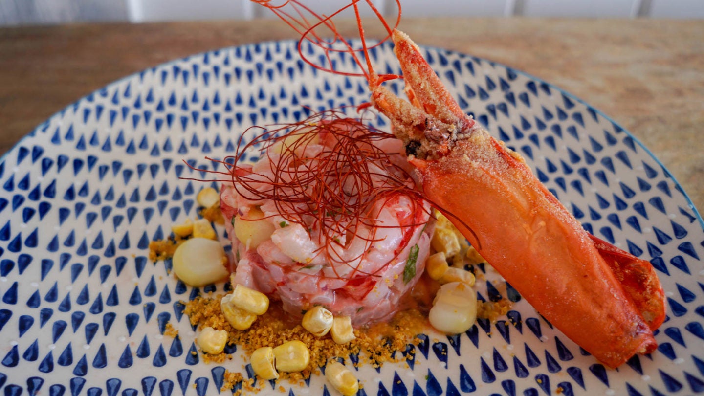 LaMillaMarbella-ceviche carabineros y lubina