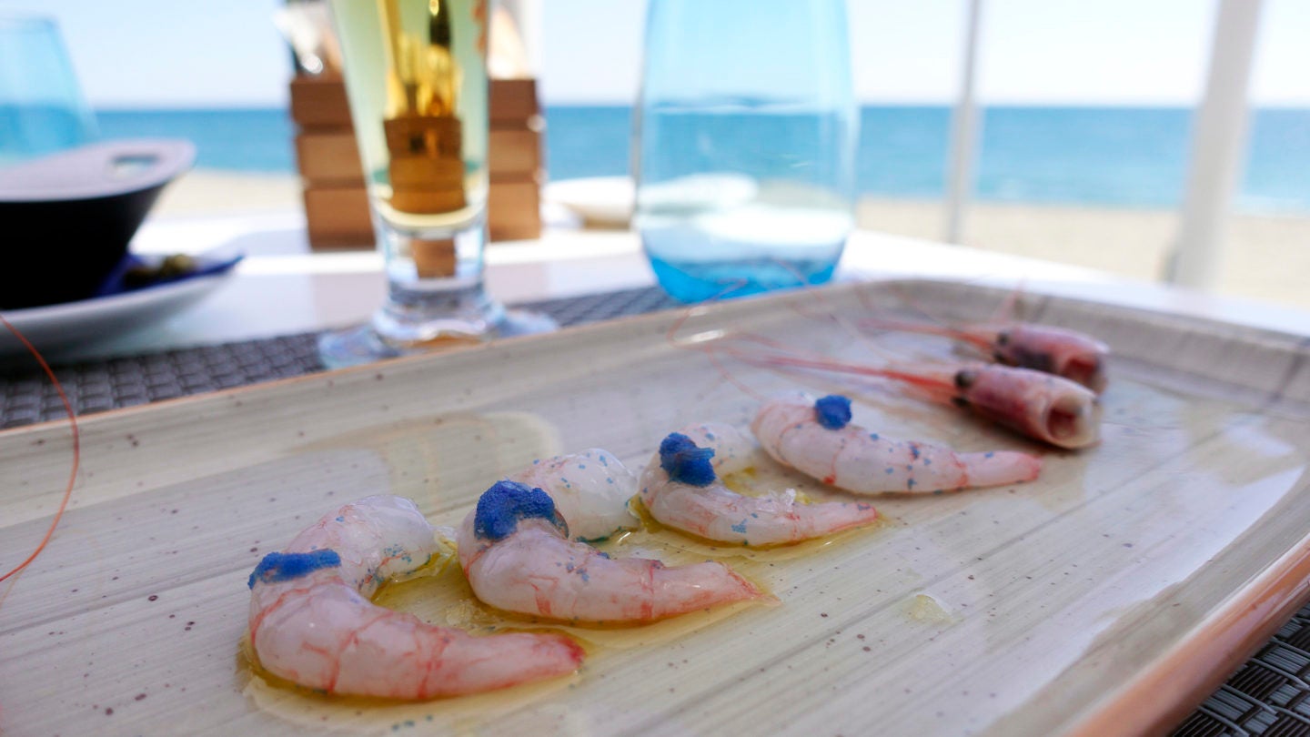 quisquillas del restaurante la milla de marbella