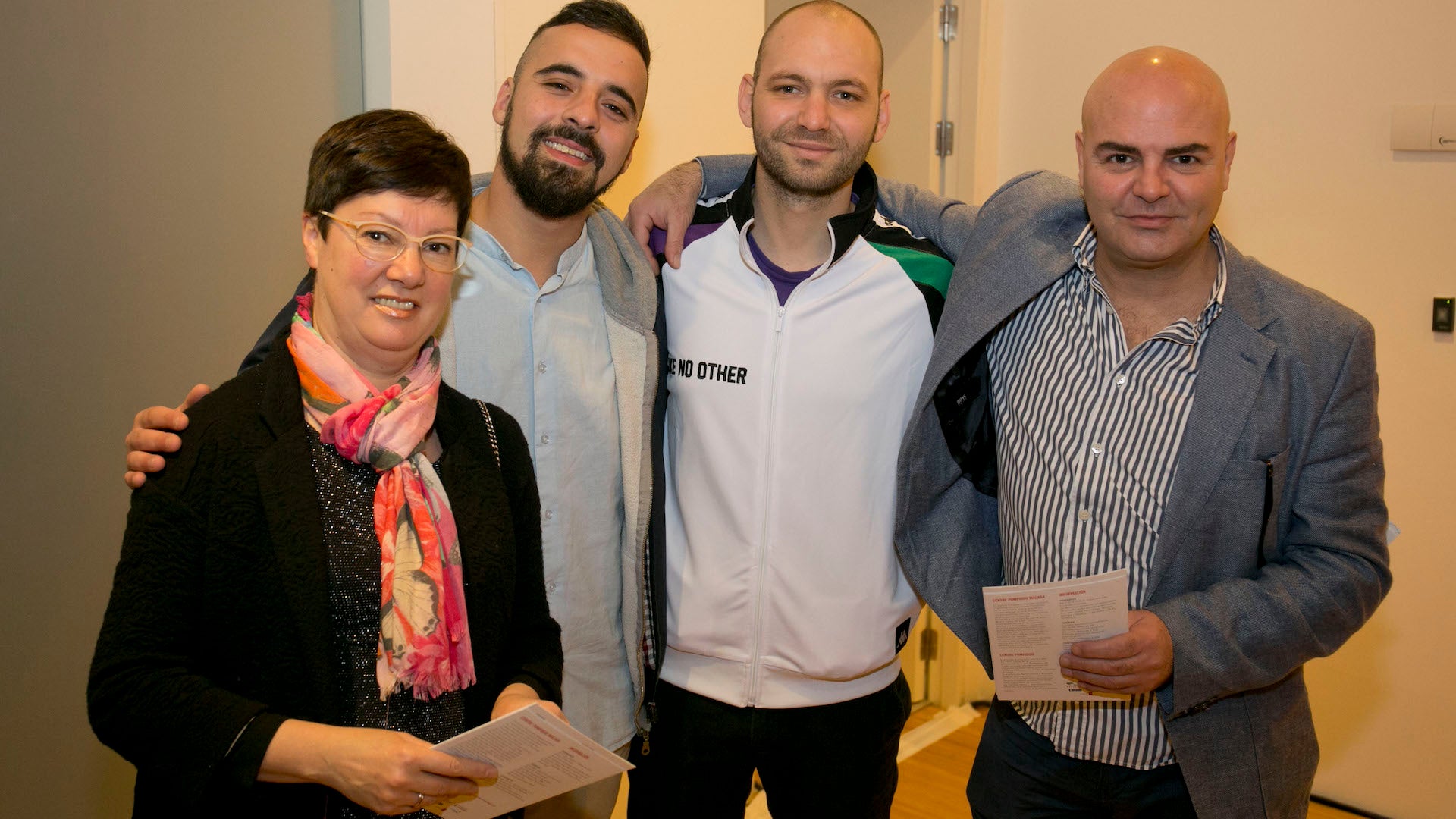 Anna Victori, Amodio Gabriel, Tiziano Plini y Roberto Balbitu. Foto: Álvaro Cabrera.