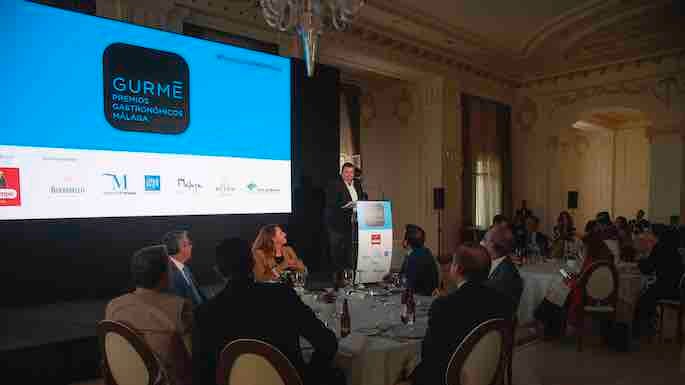 Carlos Mateos, editor de GURMÉ Málaga, cerraba la gala de entrega de los premios (Foto F. Silva).