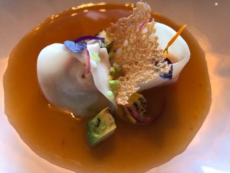 Ravioli de bogavante en ceviche (Blog Salsa de Chiles).