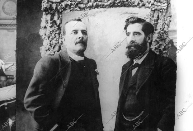 D. Ricardo de la Vega con su Colaborador, Tomas Bretón