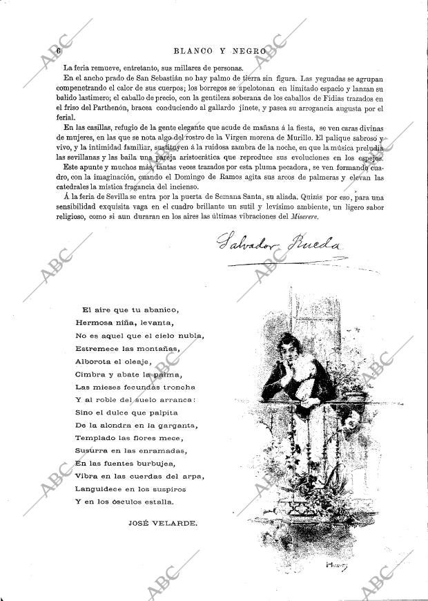 BLANCO Y NEGRO MADRID 10-05-1891 página 6