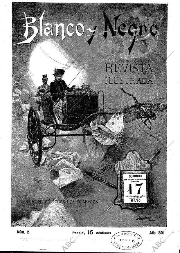 BLANCO Y NEGRO MADRID 17-05-1891 página 1