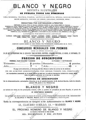 BLANCO Y NEGRO MADRID 31-05-1891 página 2
