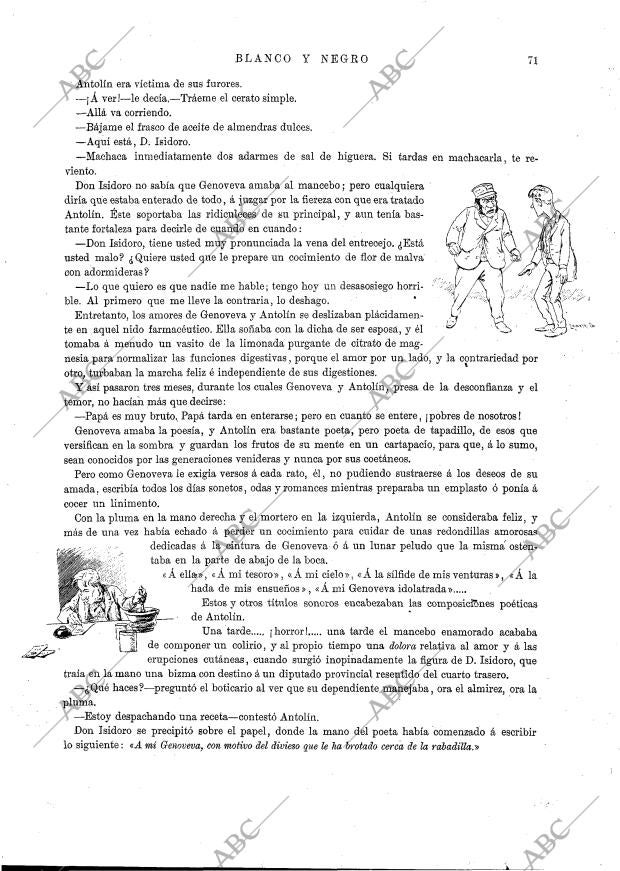 BLANCO Y NEGRO MADRID 07-06-1891 página 7